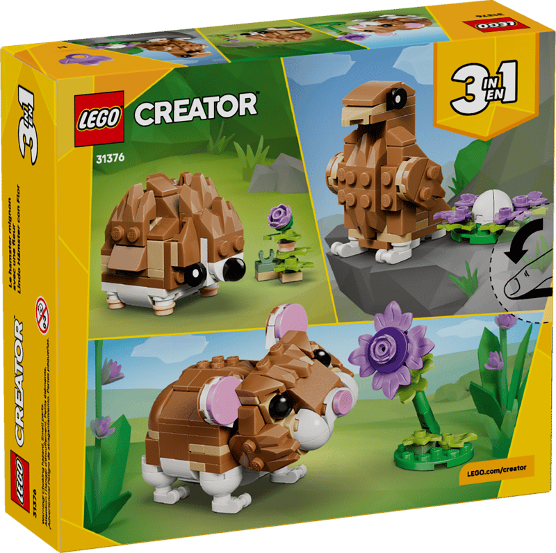 Lindo Hámster con Flor