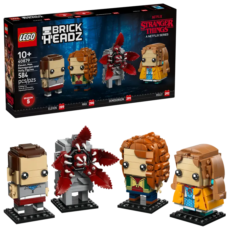 Figuras de Once, Max, Demogorgon y Holly