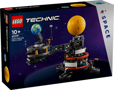 Planeta Tierra y Luna en Órbita