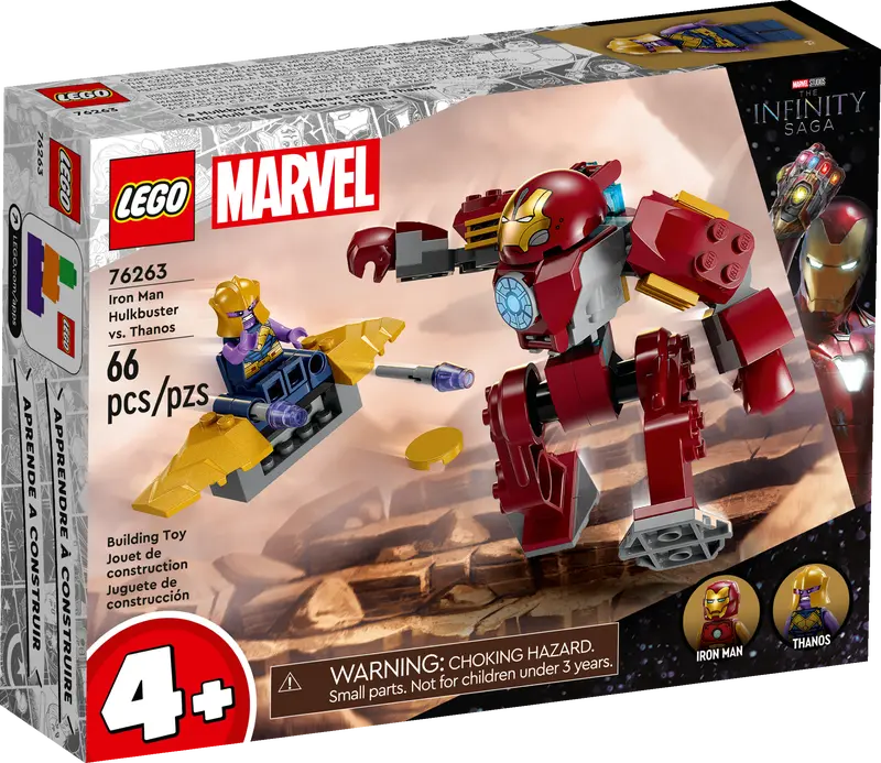 Marvel Iron Man Hulkbuster vs. Thanos Playset for Kids Aged 4 Plus, Super Hero Action