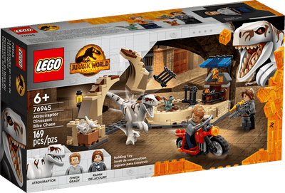 Persecución en Moto del Dinosaurio Atrocirraptor