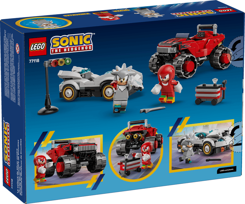 Coche de Silver vs. Monster Truck de Knuckles