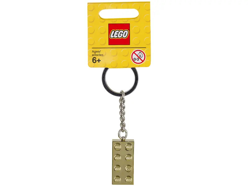 Llavero con ladrillo dorado LEGO®