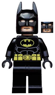 BATMAN BLACK SUIT WITH YELLOW BELT AND CREST TLM082