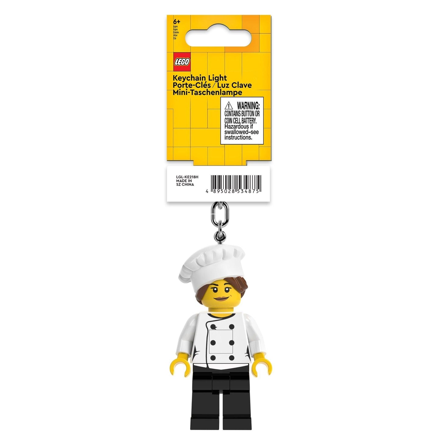 Llavero con linterna de cocinera de minifiguras LEGO®™