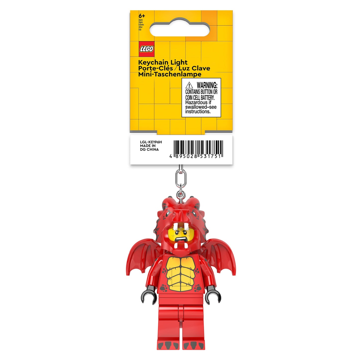 Llavero con linterna de dragón LEGO® Minifigures™