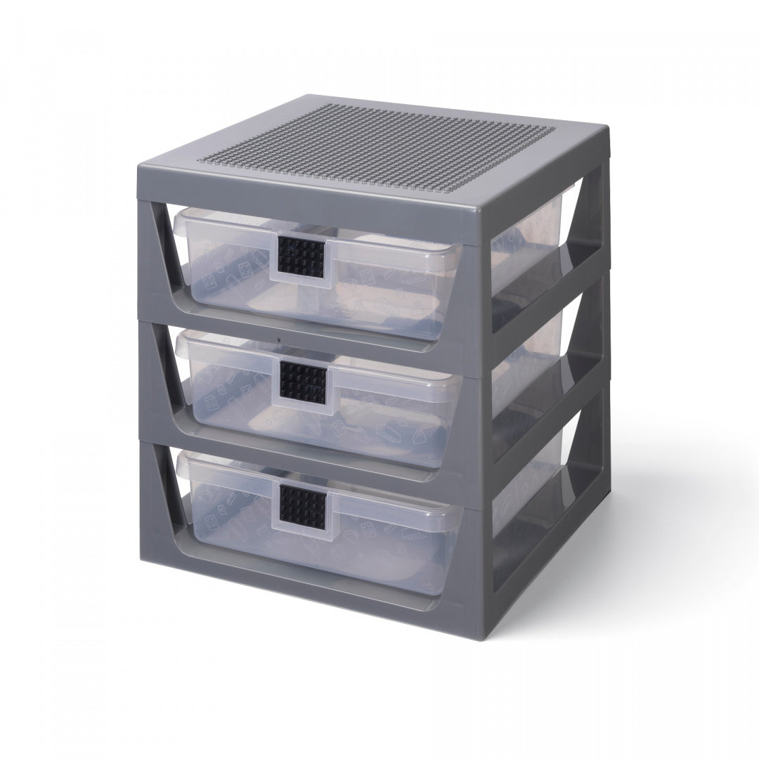 Estanteria LEGO® con cajones (Gris)