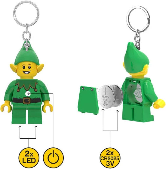 Llavero Lego Icónico Elfo Linterna LED