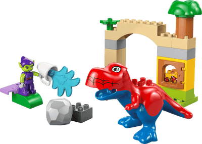 Dinosaurio Spidey-Rex vs. Duende Verde
