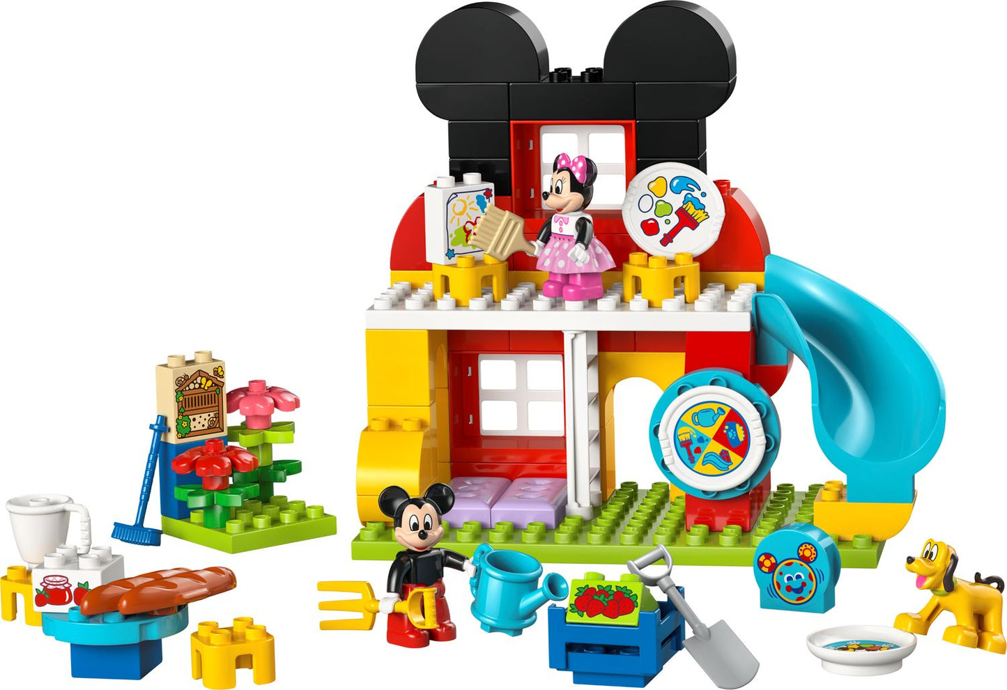 Casa de Mickey Mouse con Minnie y Pluto