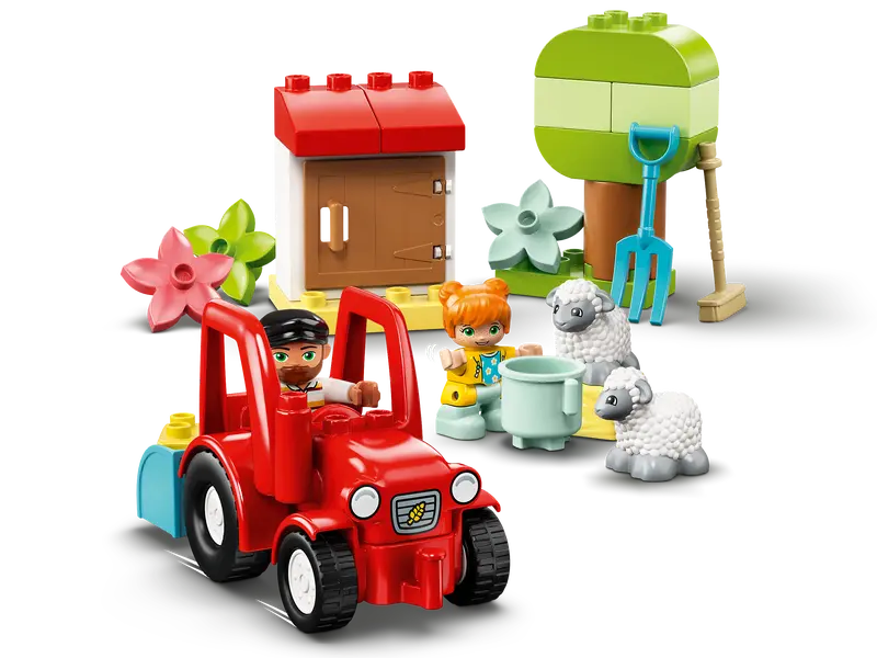 Tractor y Animales de la Granja