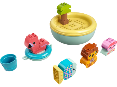 Diversión en el Baño: Isla de los Animales Flotante