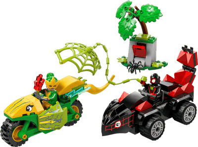 Spin y Electro: Duelo de Vehículos Dinosaurio