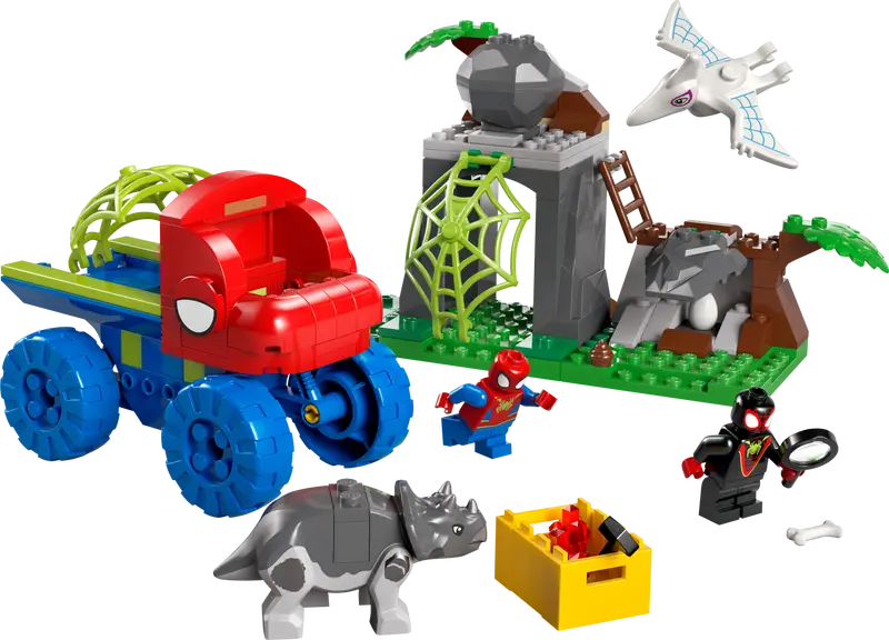 Todoterreno Dinosaurio y Equipo Spidey al Rescate