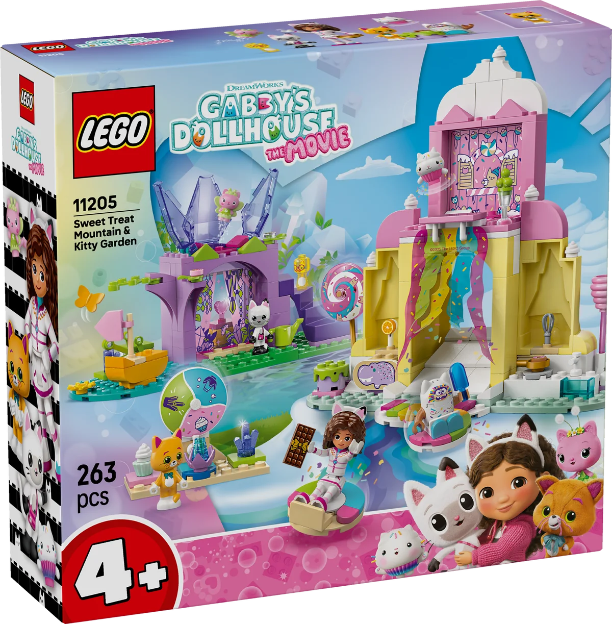 Montaña de Dulces y Jardín de Gatitos