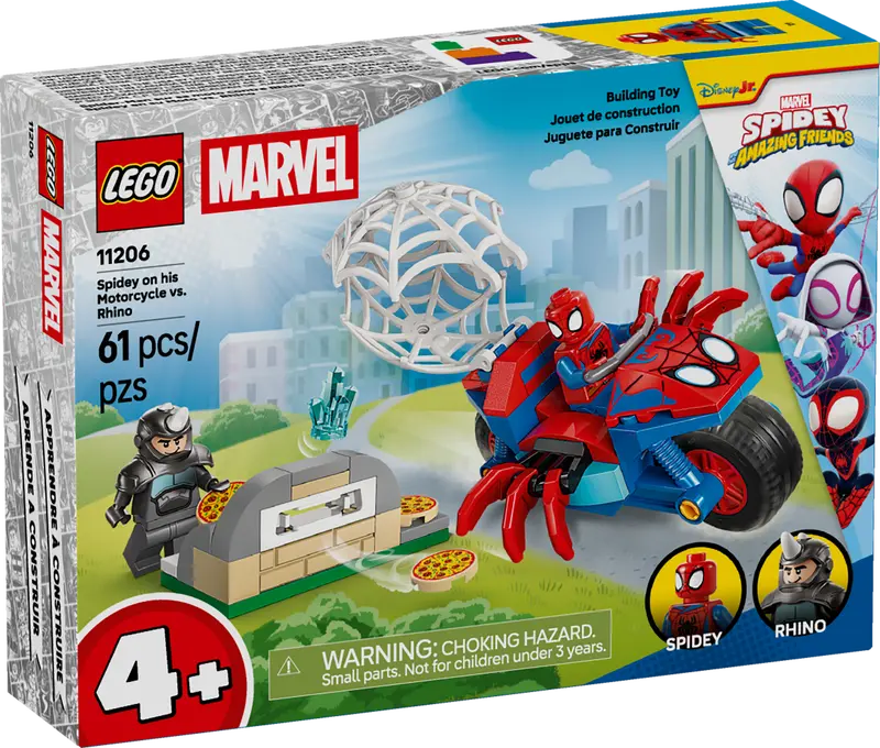 Spidey en su Moto vs. Rino
