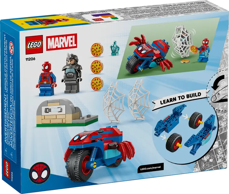 Spidey en su Moto vs. Rino