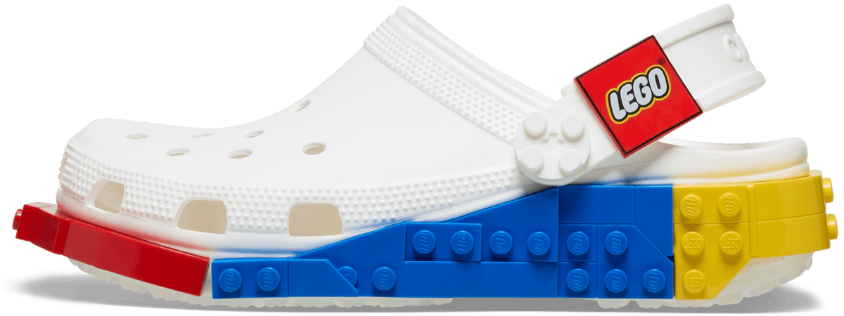 Zuecos Crocs x LEGO (Blanco)