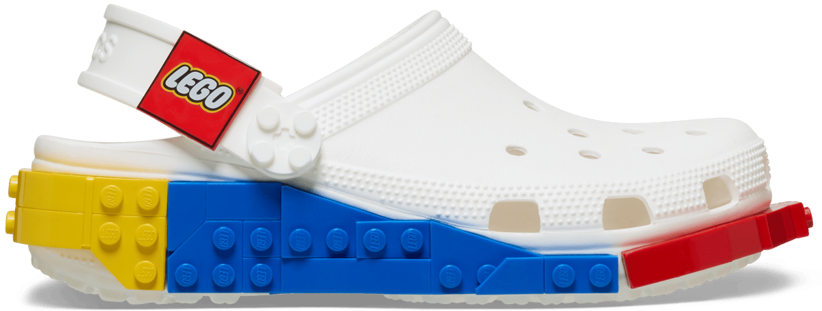 Zuecos Crocs x LEGO (Blanco)