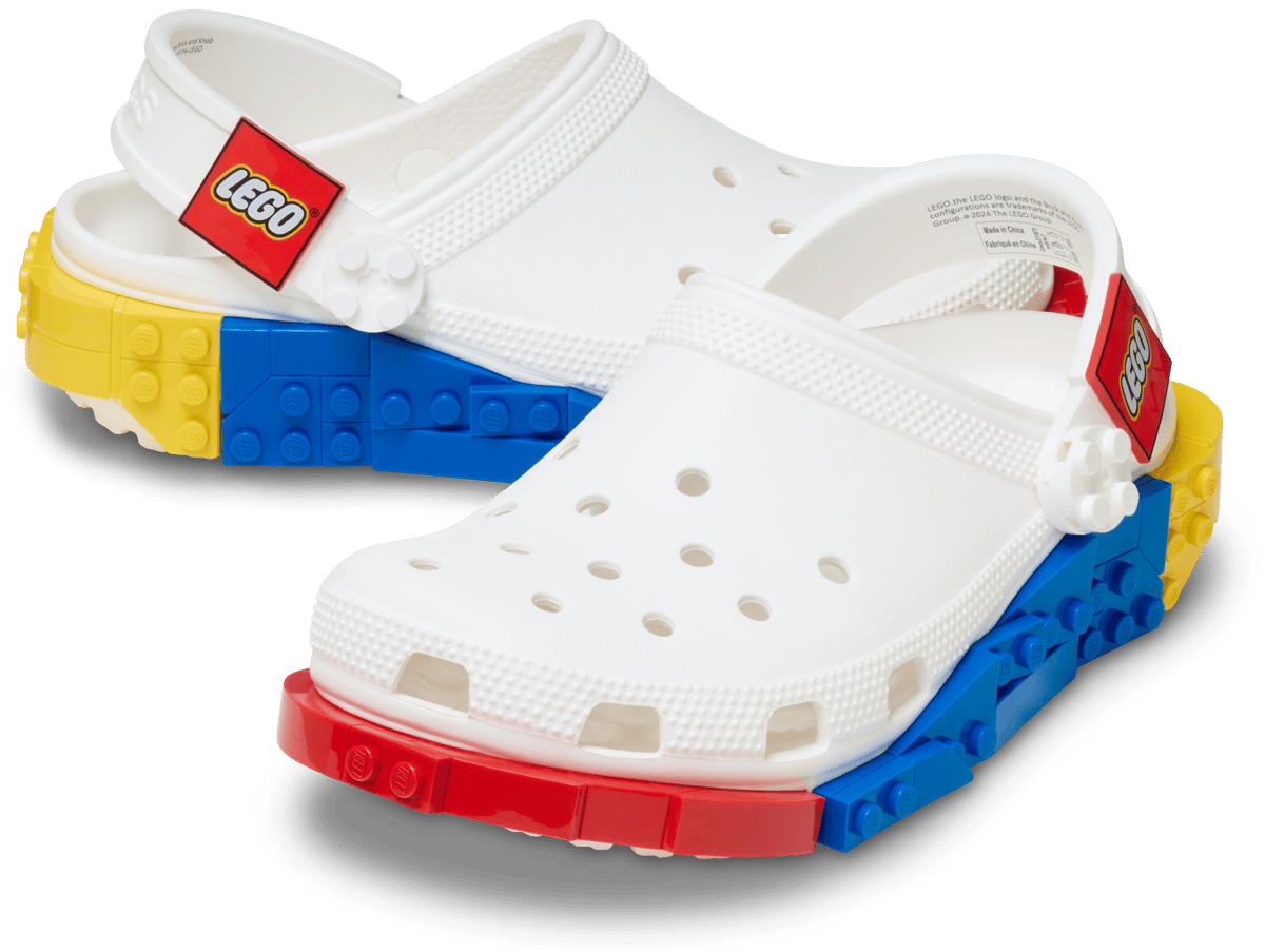 Zuecos Crocs x LEGO (Blanco)