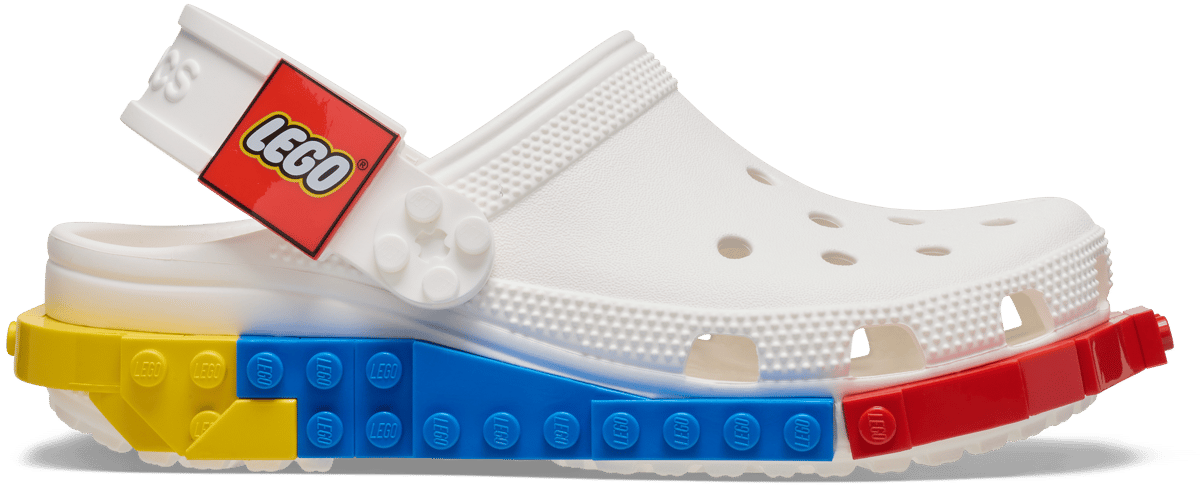 Zuecos infantil Crocs x LEGO (Blanco)