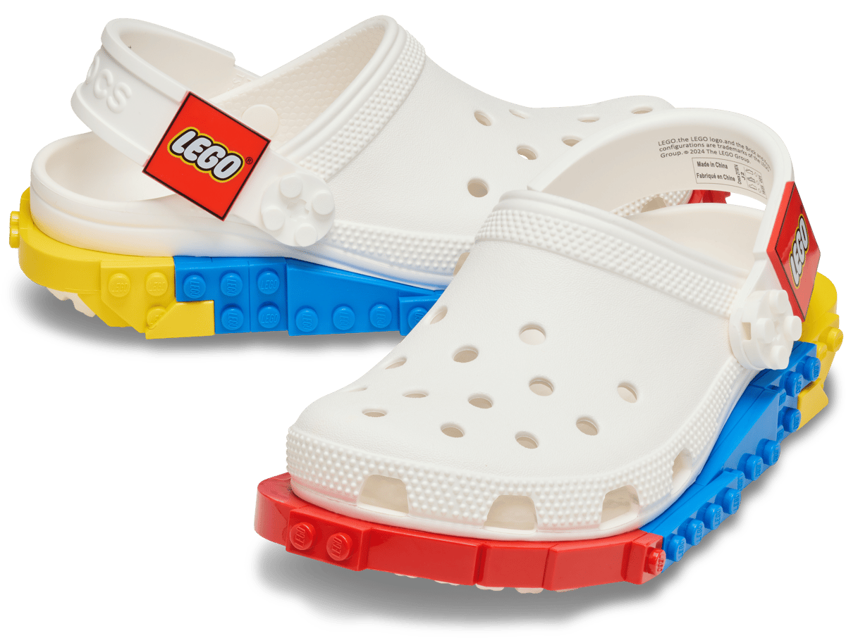 Zuecos infantil Crocs x LEGO (Blanco)
