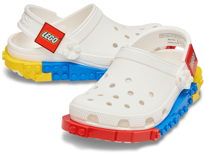 Zuecos infantil Crocs x LEGO (Blanco)