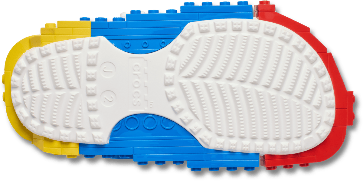 Zuecos infantil Crocs x LEGO (Blanco)
