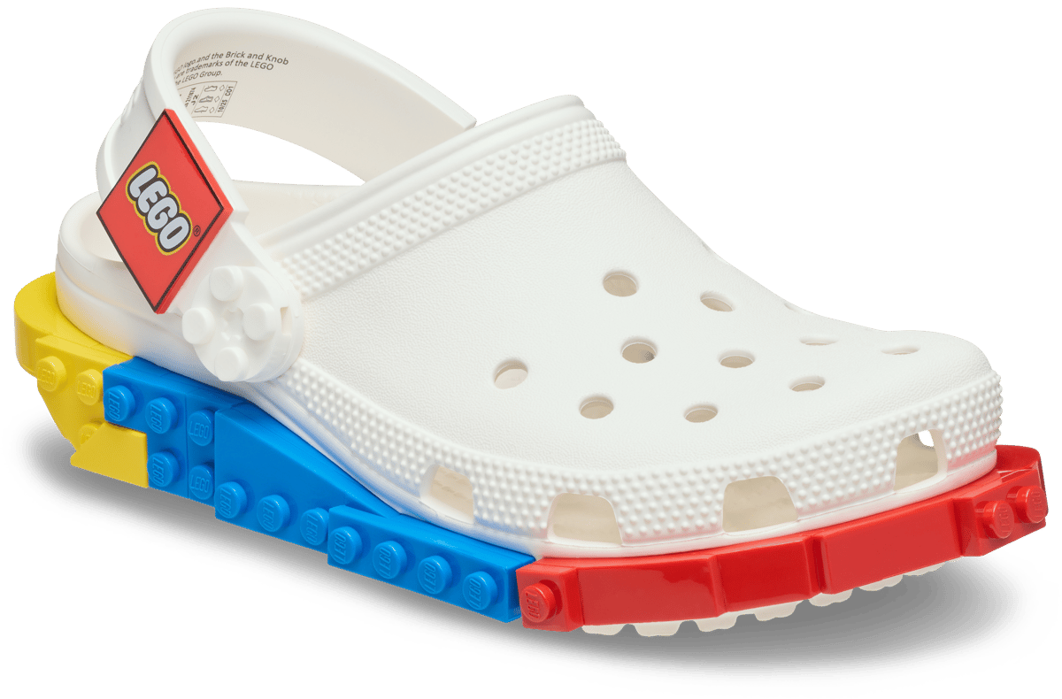Zuecos infantil Crocs x LEGO (Blanco)