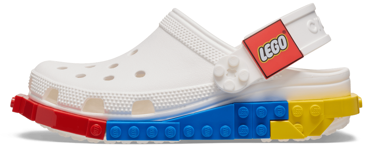 Zuecos infantil Crocs x LEGO (Blanco)
