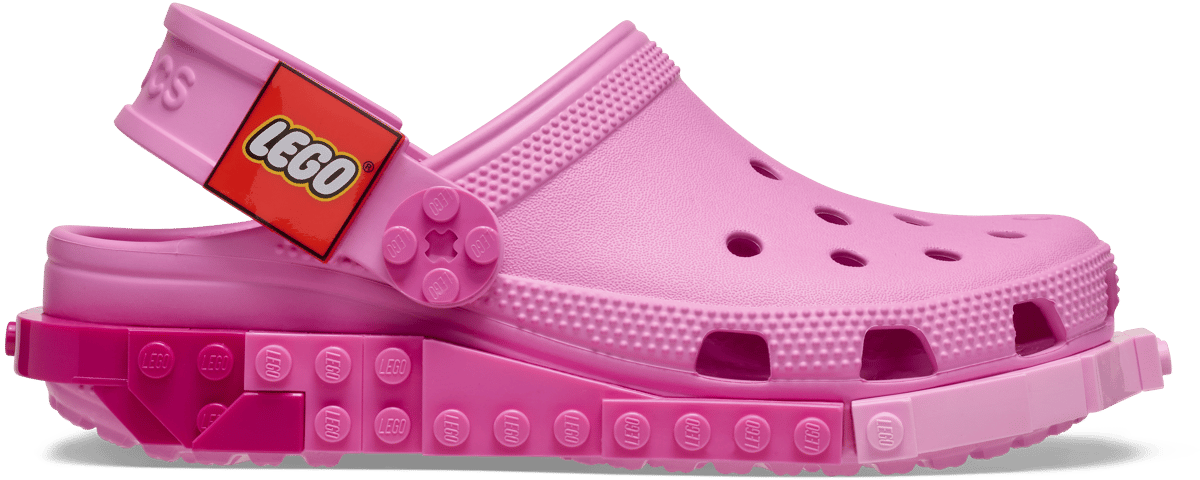 Zuecos infantil Crocs x LEGO (Rosa)