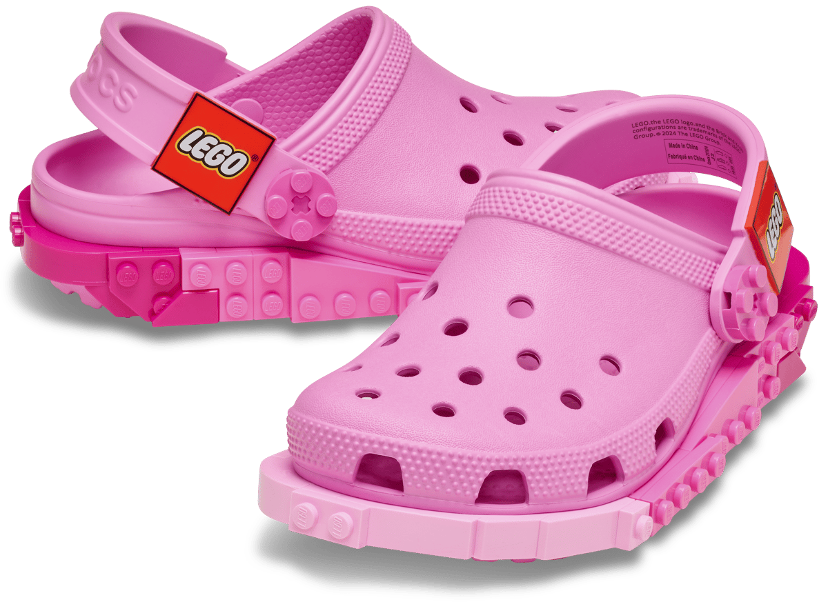 Zuecos infantil Crocs x LEGO (Rosa)