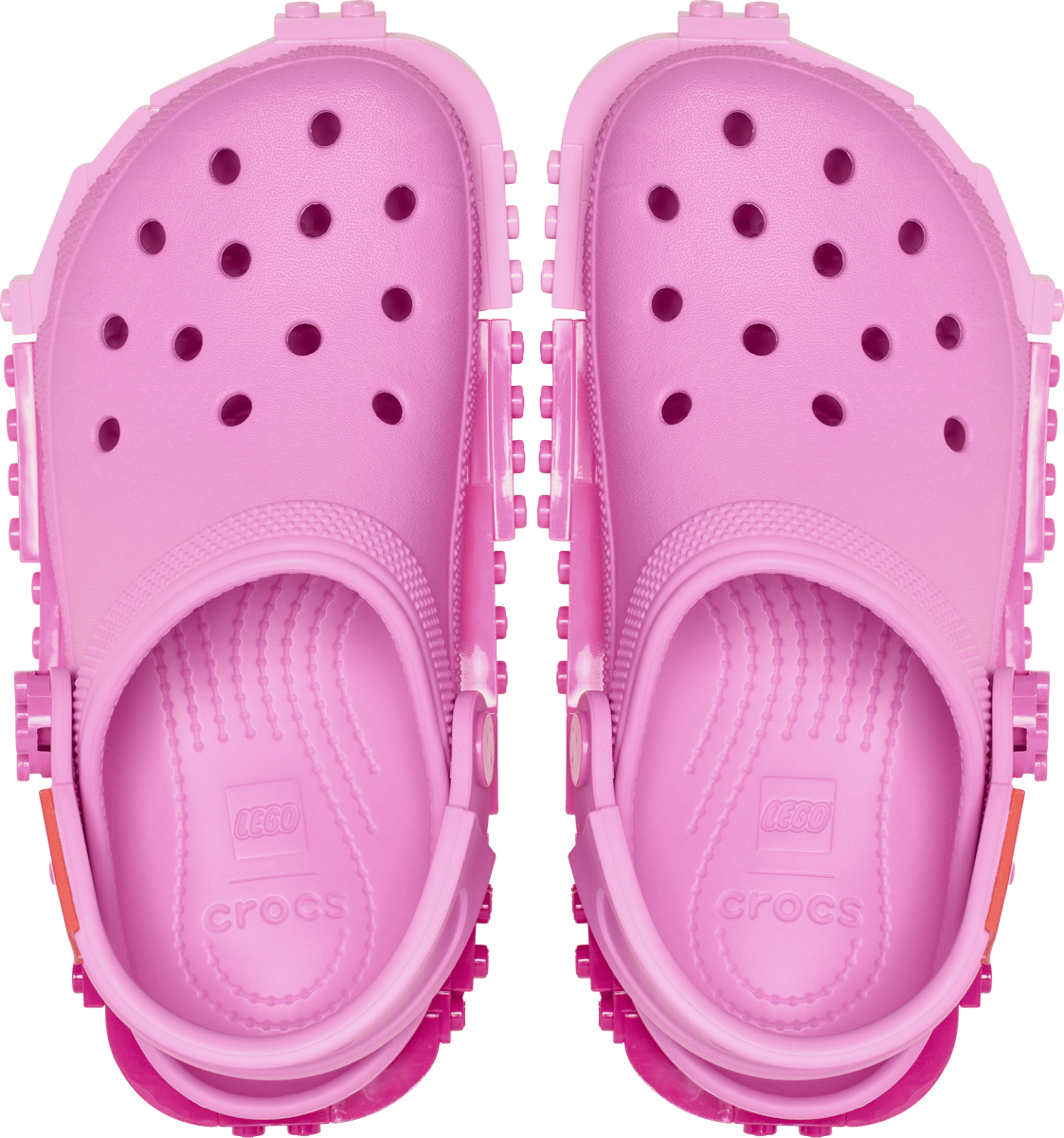 Zuecos infantil Crocs x LEGO (Rosa)