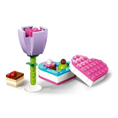 Caja de Bombones y Flor