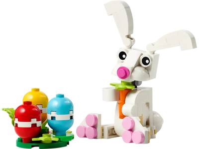 Conejo de Pascua con Huevos de Colores