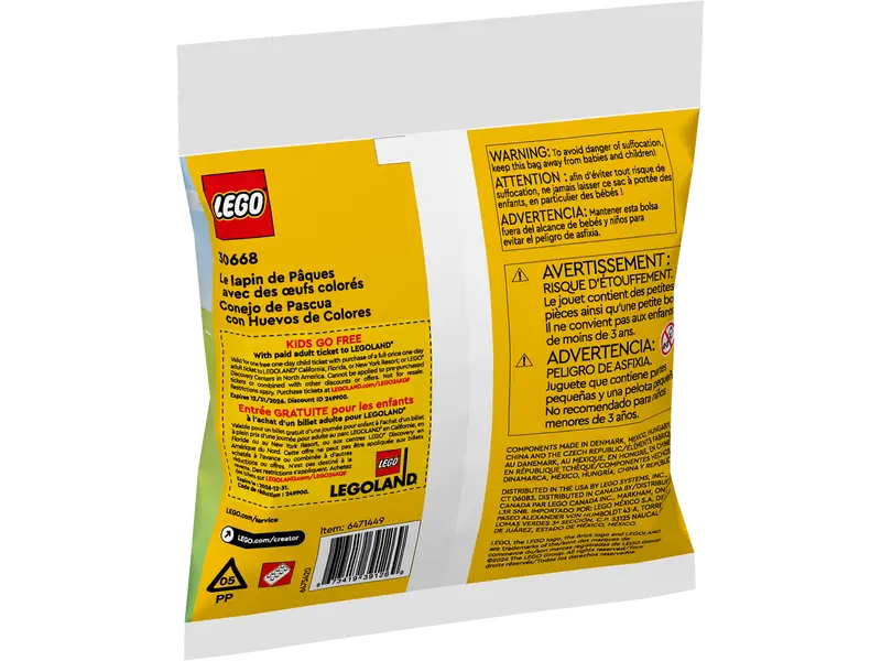 Conejo de Pascua con Huevos de Colores