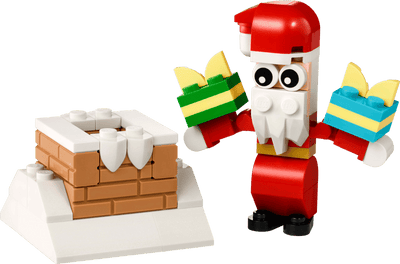 Chimenea Navideña con Papá Noel