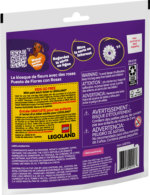 Puesto de Flores con Rosas