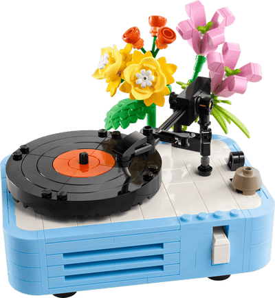 Tocadiscos con Flores