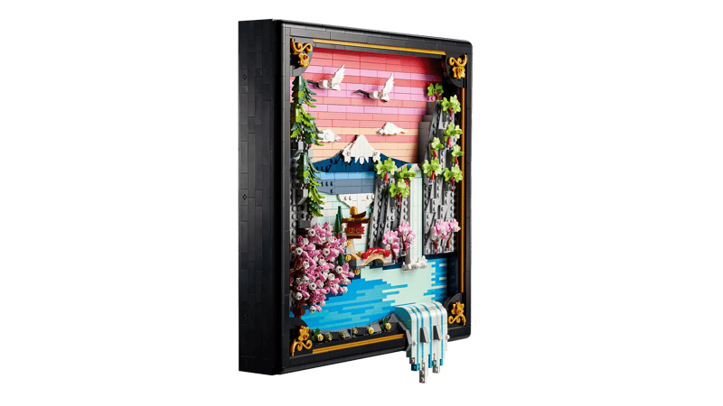 Paisaje Japonés con Cerezos en Flor