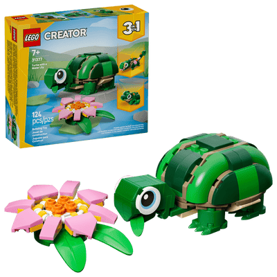 Tortuga con Flor de Nenúfar