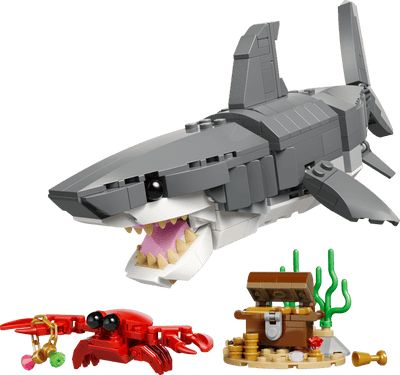 Feroz Tiburón con Cofre del Tesoro