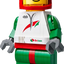Minifigura Gigante de Piloto de Carreras