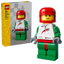 Minifigura Gigante de Piloto de Carreras