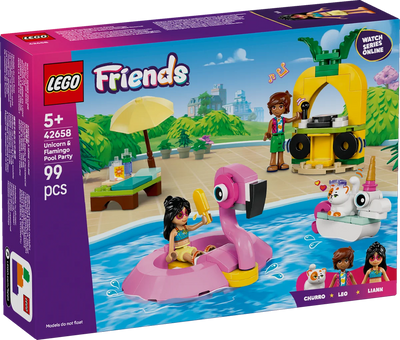 Fiesta en la Piscina con Flamenco y Unicornio