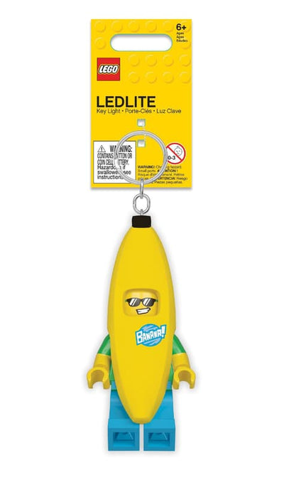 Llavero con linterna del Chico con disfraz de plátano