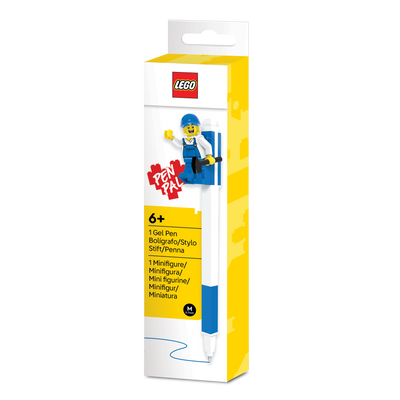 Bolígrafo de gel LEGO® (azul) con minifigura