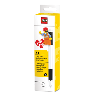 Bolígrafo gel LEGO® (Negro) con minifigura