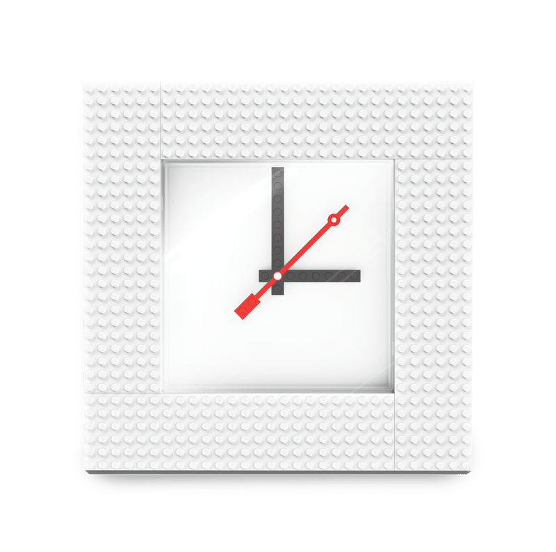 Reloj de Pared MOC (Mi Propia Creación) (Blanco)