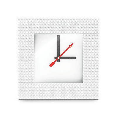Reloj de Pared MOC (Mi Propia Creación) (Blanco)